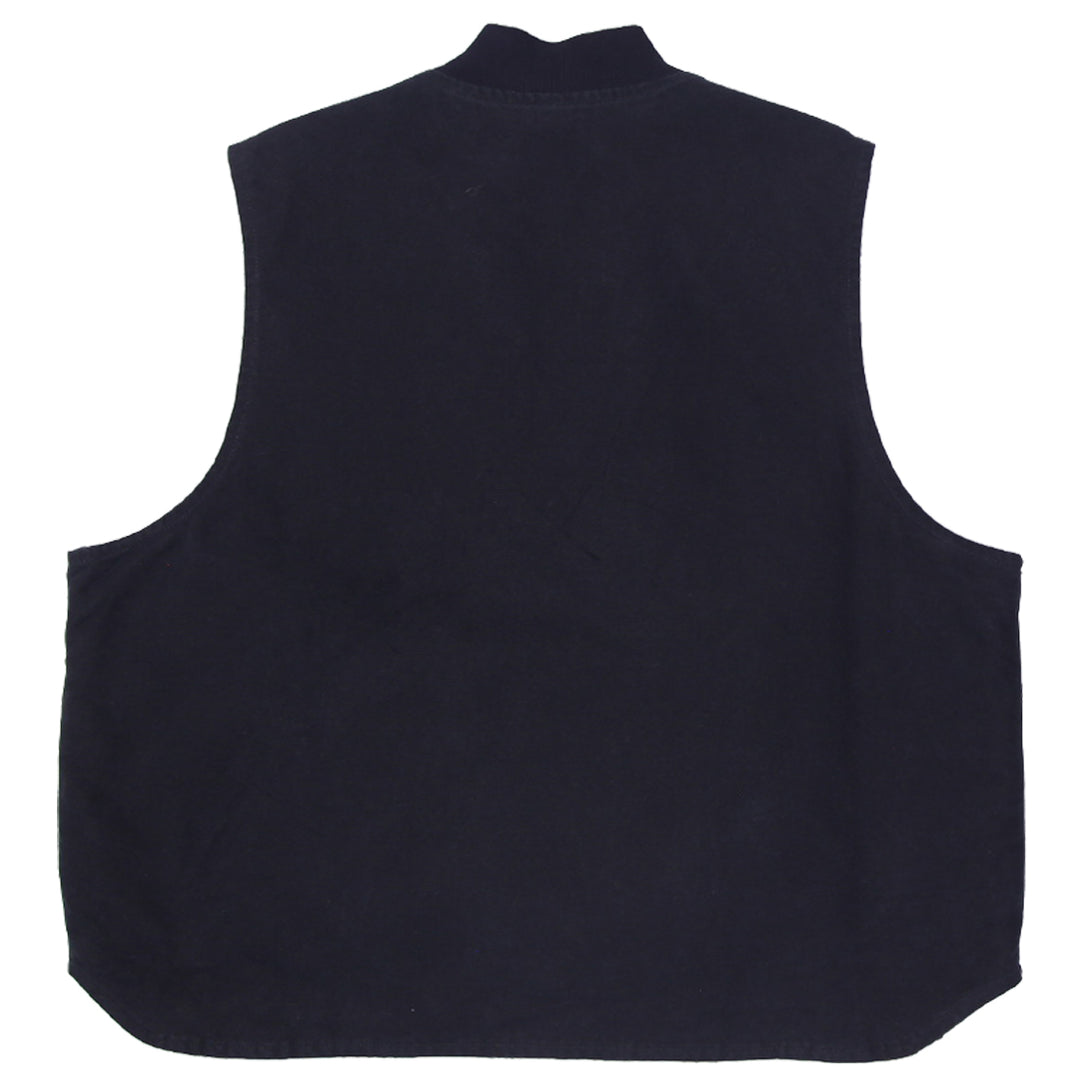 Mens V01 BLK Full Zip Carhartt Workwear Vest