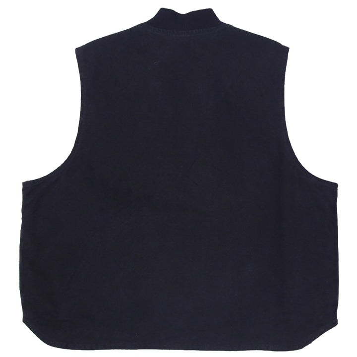 Mens V01 BLK Full Zip Carhartt Workwear Vest