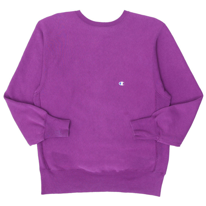 Vintage Embroidered Champion Reverse Weave Purple Sweatshirt