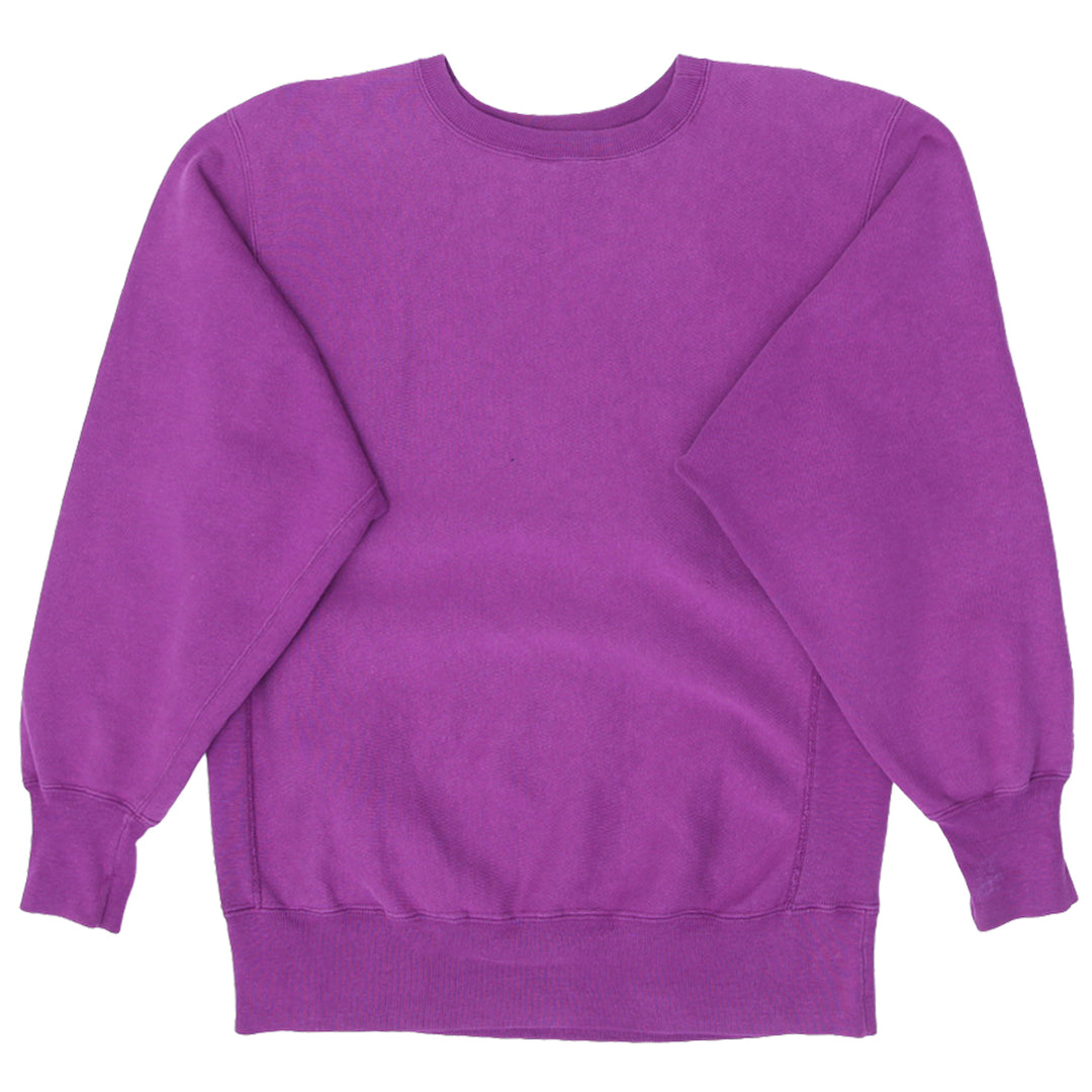 Vintage Embroidered Champion Reverse Weave Purple Sweatshirt