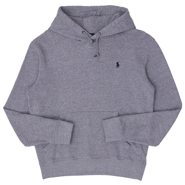 Ladies Ralph Lauren Hoodie Gray Pull Over Embroidered Logo