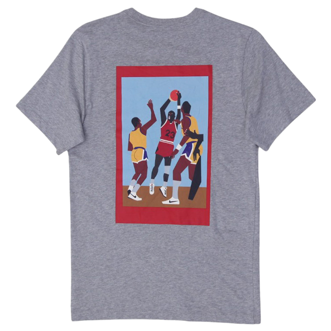 Mens Air Jordan Basketball Print Gray T-Shirt