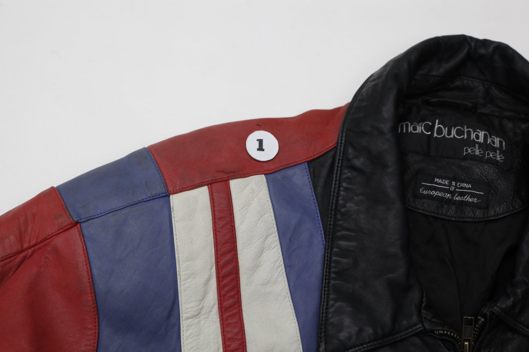 Vintage Marc Buchanan 90s Pelle Pelle Picasso Slightly Distressed Leather Jacket