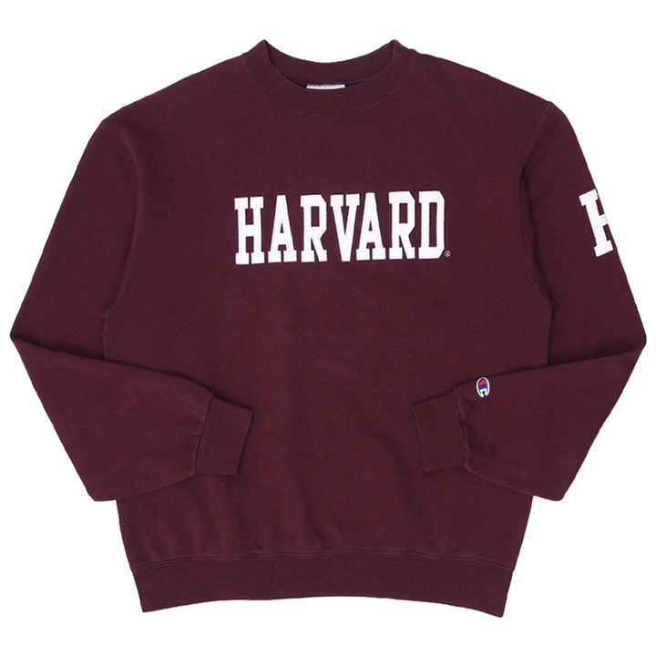 Mens Champion Logo Harvard Crewneck Sweatshirt