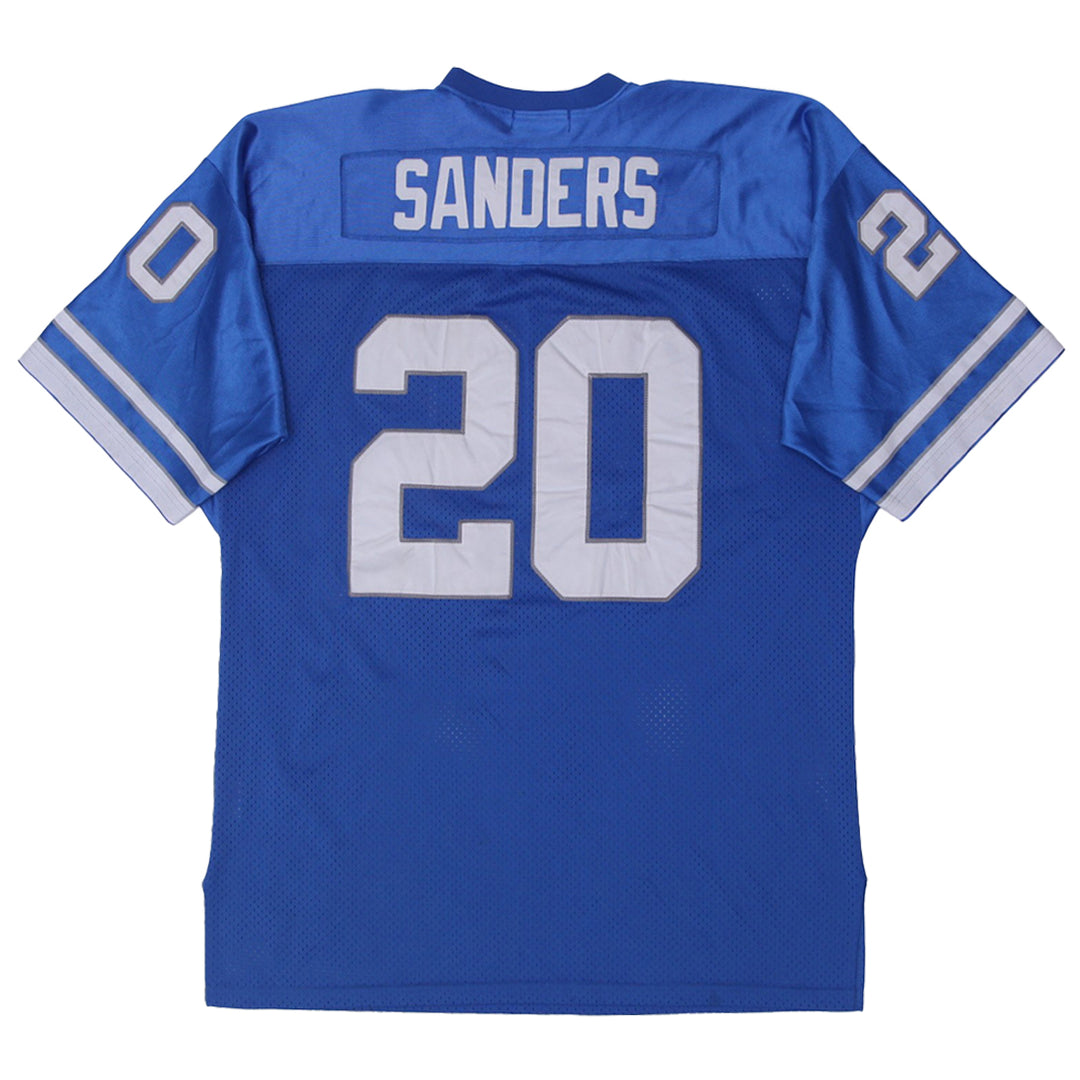 Vintage Mens Mitchell & Ness Sanders #22 Mesh Blue Football Jersey