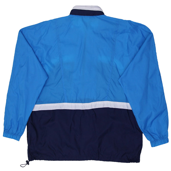 Vintage Nike Windbreaker Jacket Gray Tag 90s Nylon Blue Hooded Mens