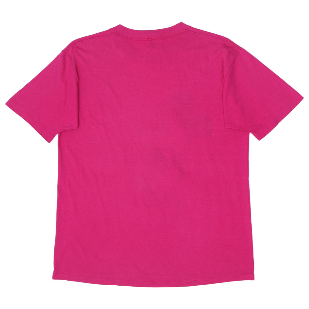 Vintage 80s Velva Sheen Walt Disney Mickey Mouse Florida Tee L Single Stitch Pink
 - view 2