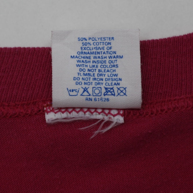 Vintage 80s Velva Sheen Walt Disney Mickey Mouse Florida Tee L Single Stitch Pink
 - view 4