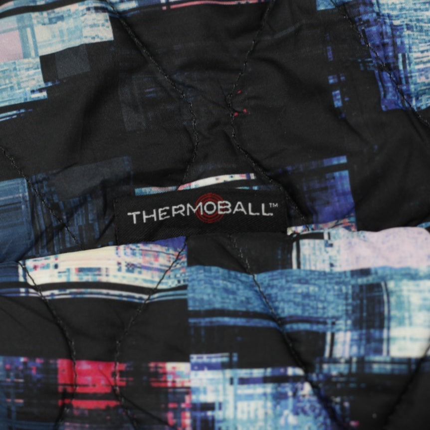 Ladies The North Face ThermoBall Jacket XL Glitch Abstract Print Puffer Full Zip - view 6