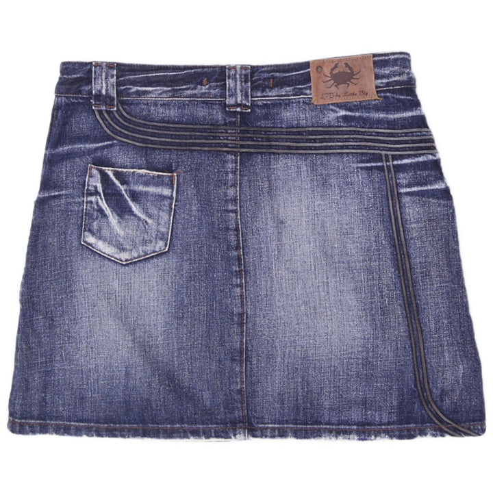 Y2K Ladies LTB by Little Big Vintage Y2K Contrast Stitch Denim Mini Skirt Size M - view 2