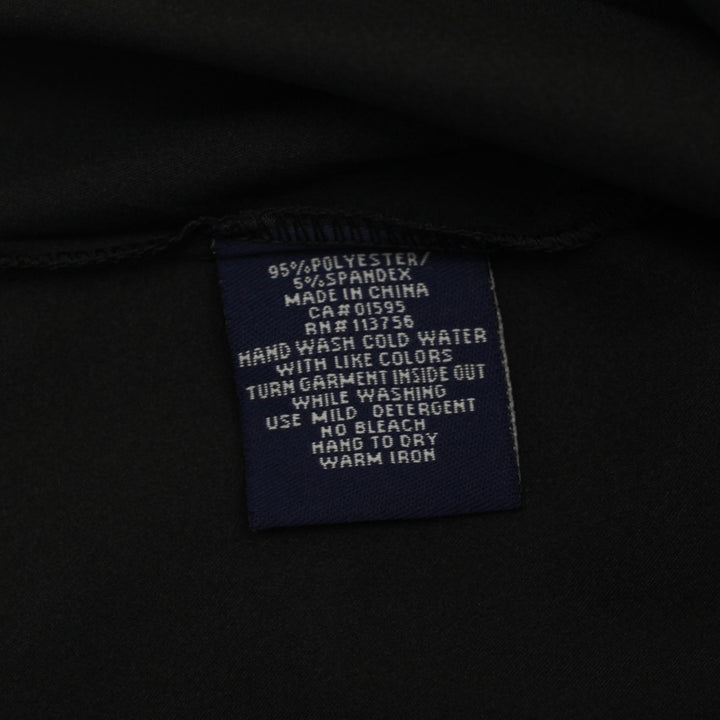 Y2K Ladies Beechers Brook Stretch Black Satin Tank Top V Neck Empire Waist Cami Medium - view 4