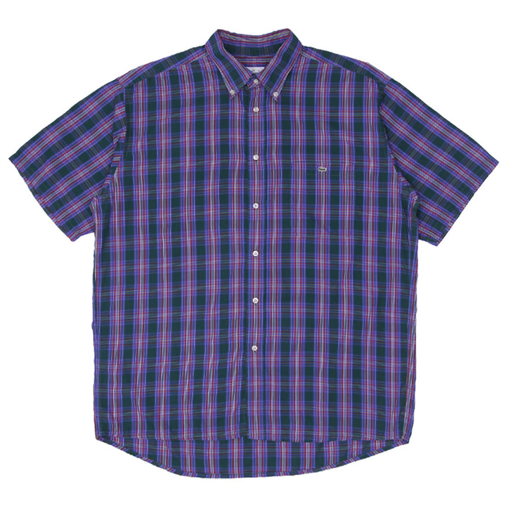 Mens Lacoste Flannel Short Sleeve Shirt