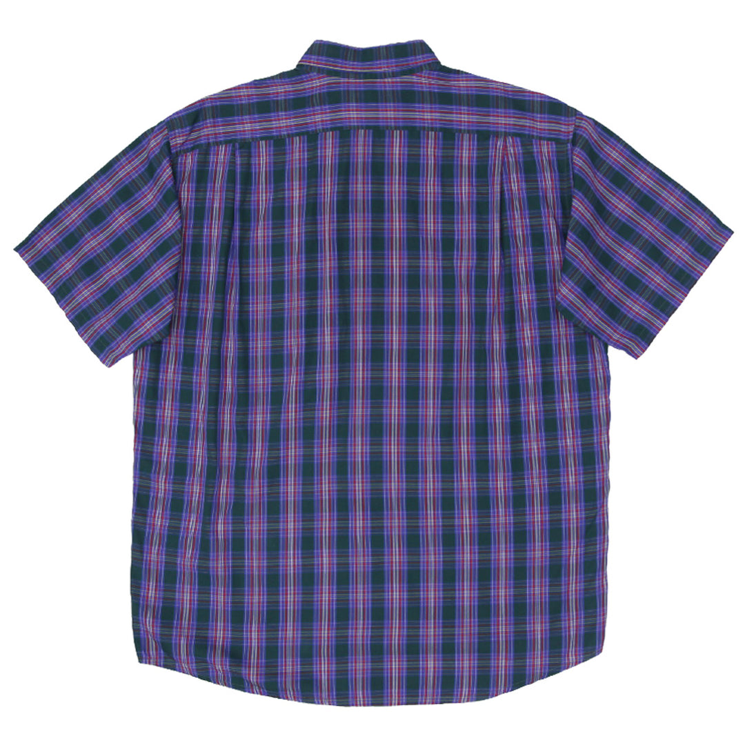 Mens Lacoste Flannel Short Sleeve Shirt