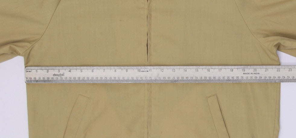 Vintage Mens Oakbrook Sportswear Beige Jacket Full Zip Plaid Lining | Migration_Jacket - View 13 | Fashion Rerun