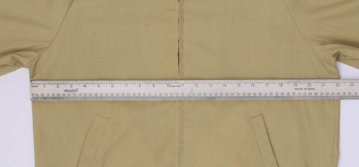 Vintage Mens Oakbrook Sportswear Beige Jacket Full Zip Plaid Lining | Migration_Jacket - View 13 | Fashion Rerun