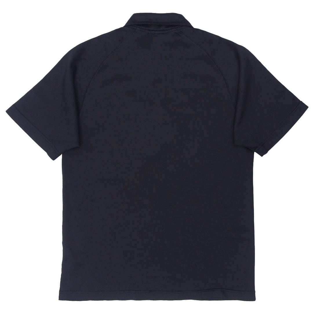 Mens Embroidered Nike Logo Black Polo T-Shirt