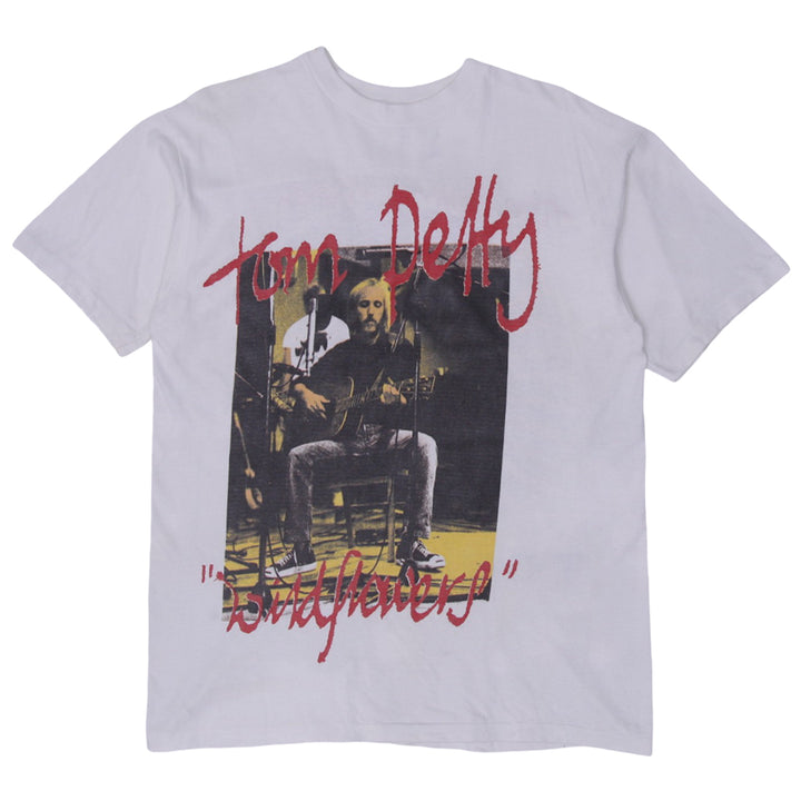 Vintage Tom Petty Wildflowers 1995 World Tour Single Stitch White T-Shirt XL | Migration_T-Shirts | Fashion Rerun