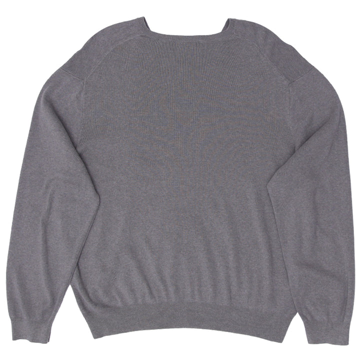 Mens Polo By Ralph Lauren Gray V-Neck Knitwear Sweater Size XXL