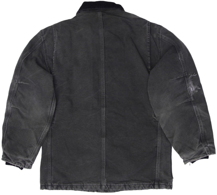 Mens Carhartt Arctic Jacket C26 MOS Mens Green Duck Canvas Quilt Lined Chore Coat