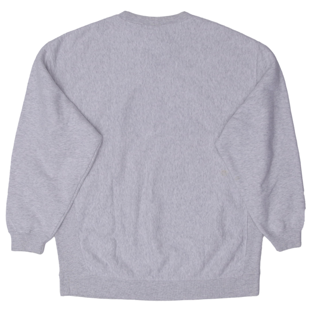 Vintage Mens GAP Classic Sweatshirt Gray Spellout Logo Cotton Blend