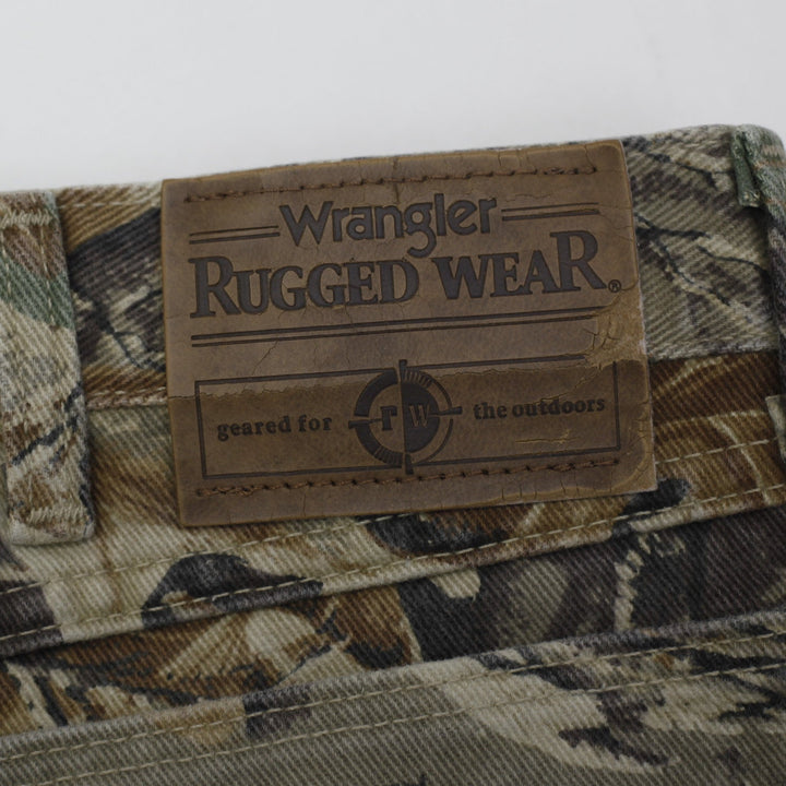 Vintage Mens Wrangler Cargo Pants Camouflage Pattern Outdoors Workwear | Migration_Pants UAENAT20 WW Collecti | Fashion Rerun