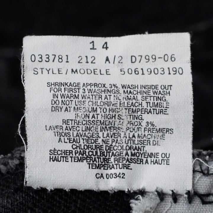 Vintage Mens Levi's 506 Black Jeans Straight Fit Denim