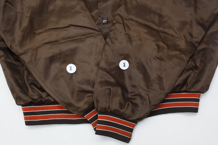 Vintage Cleveland Browns NFL Football Satin Swingster Jacket