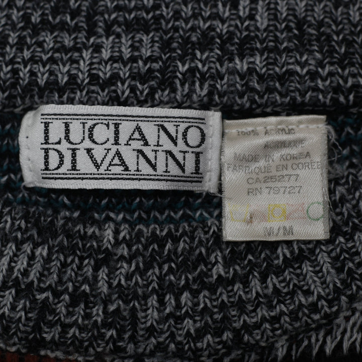 Vintage Luciano Divanni Printed Sweater Size M