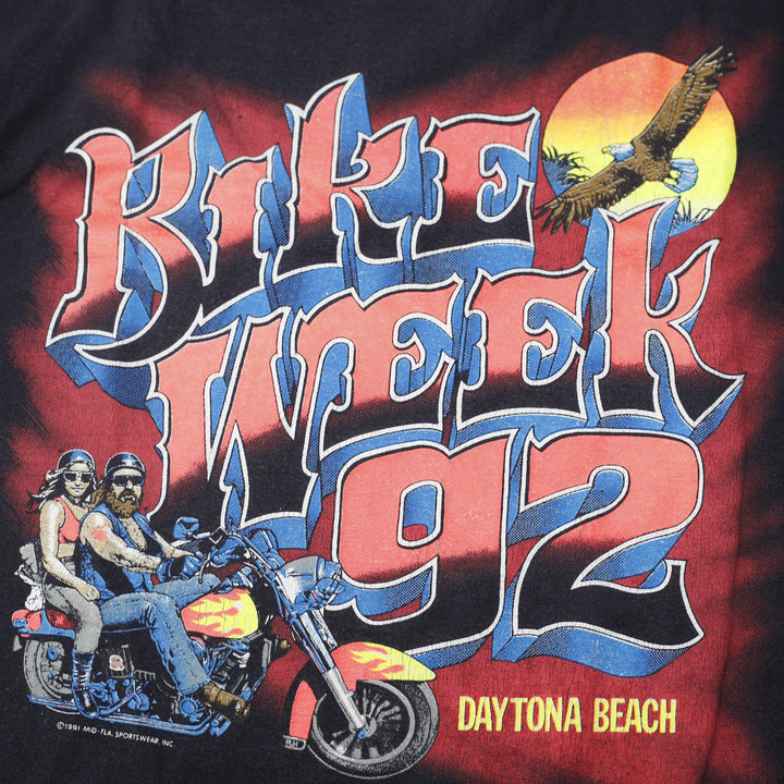 1991 Vintage Bike Week 92 Daytona Beach T-Shirt Single Stitch L