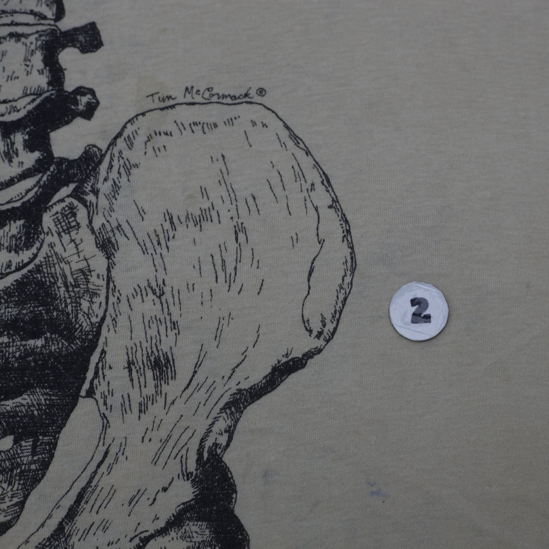Shop Vintage Anatomy Tim McCormack Skeleton 1978 Single Stitch-T-Shirt ...