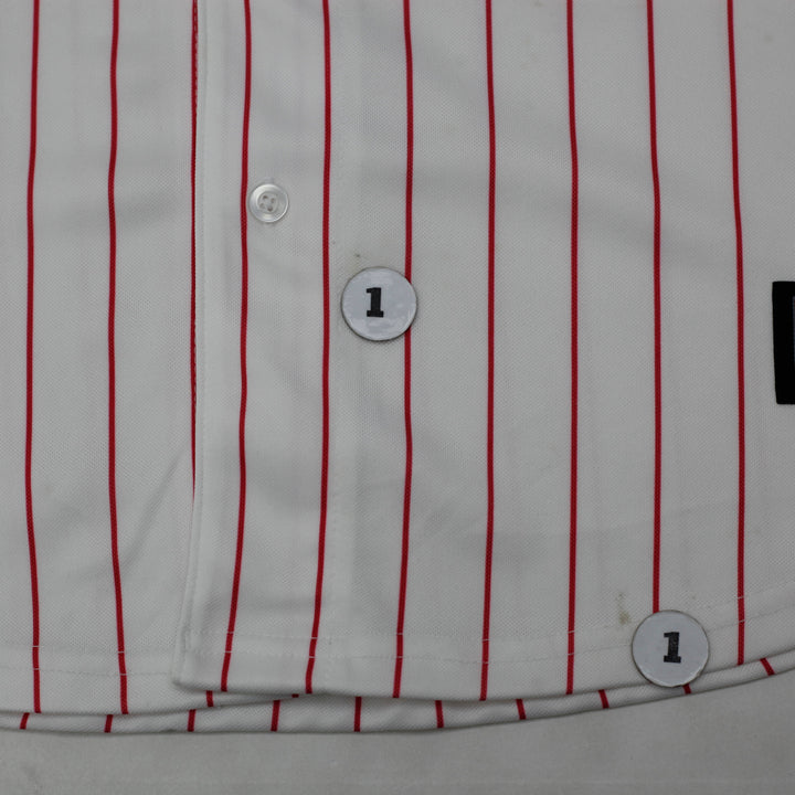 Vintage White Red Pinstripe Philadelphia Phillies Baseball Jersey