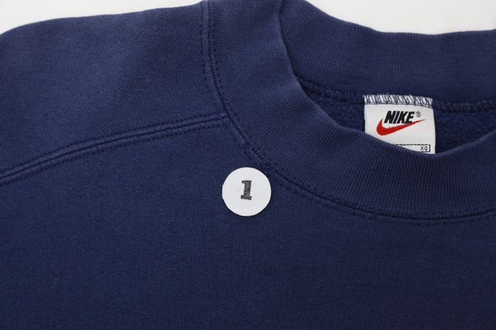 Vintage Nike Swoosh Logo Navy Crewneck Sweatshirt Made In USA XL | Migration_Sweatshirt - View 7 | Fashion Rerun