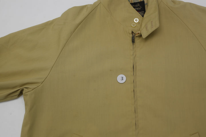 Vintage Mens Oakbrook Sportswear Beige Jacket Full Zip Plaid Lining | Migration_Jacket - View 7 | Fashion Rerun