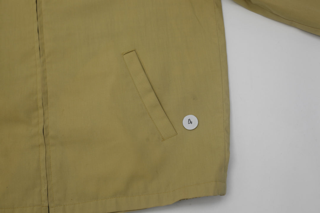 Vintage Mens Oakbrook Sportswear Beige Jacket Full Zip Plaid Lining | Migration_Jacket - View 8 | Fashion Rerun