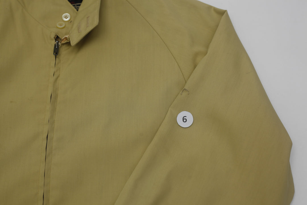Vintage Mens Oakbrook Sportswear Beige Jacket Full Zip Plaid Lining | Migration_Jacket - View 10 | Fashion Rerun