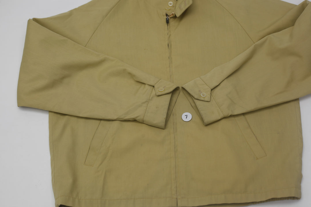Vintage Mens Oakbrook Sportswear Beige Jacket Full Zip Plaid Lining | Migration_Jacket - View 11 | Fashion Rerun