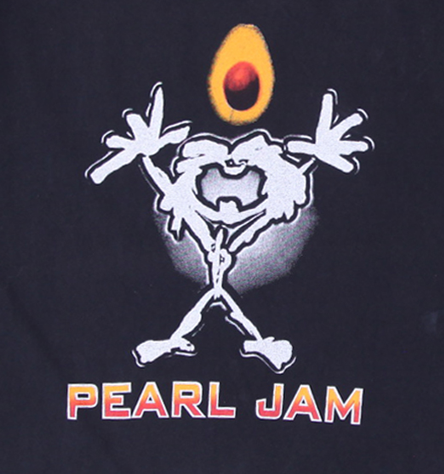 Vintage Mens Pearl Jam Tour 2006 T-Shirt Black Graphic Band