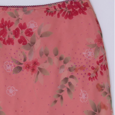 Y2K Ladies La Belle Made In USA Floral Skirt Size 9