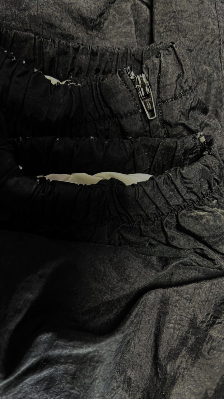 90's Nike Vintage Nylon Track Pants Black Size L - Fashion Rerun Vintage Migration_Pants