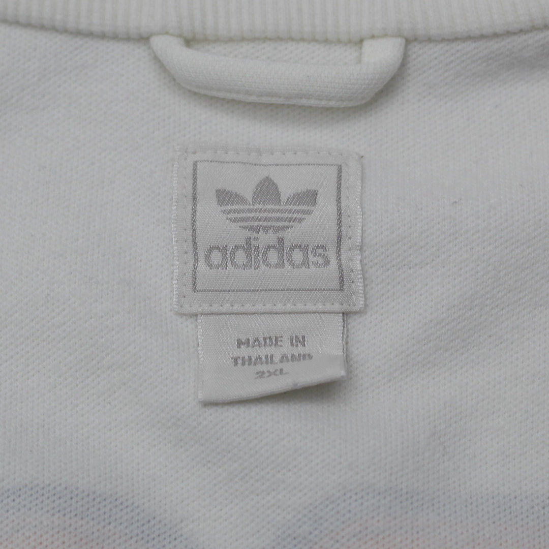 Mens Adidas St. Tropez Track Jacket White Full Zip Retro