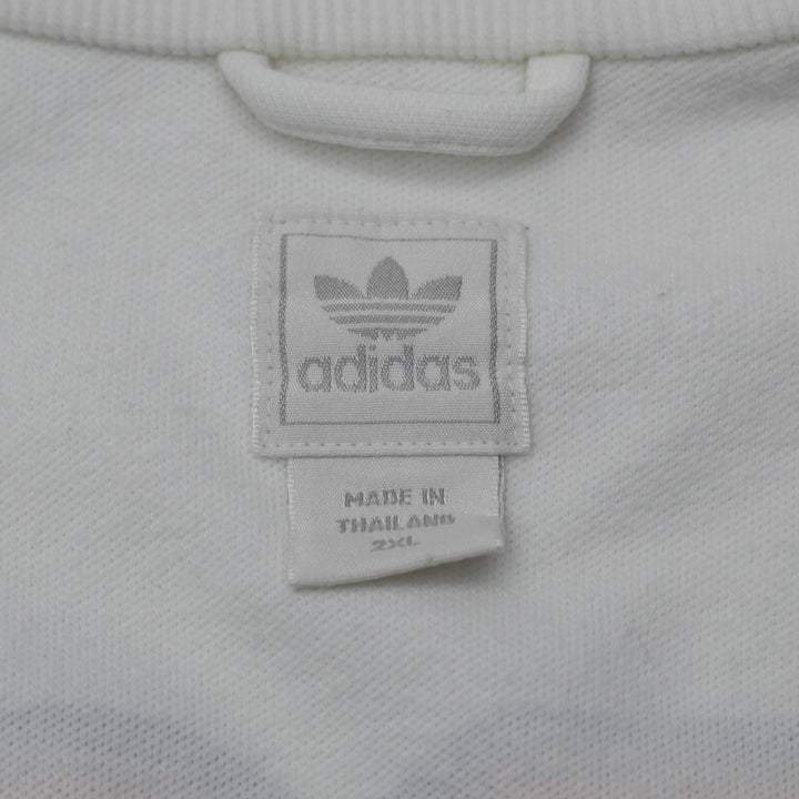 Mens Adidas St. Tropez Track Jacket White Full Zip Retro