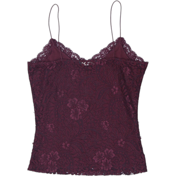 Y2K Ladies Only Floral Lace Cami Top Size S