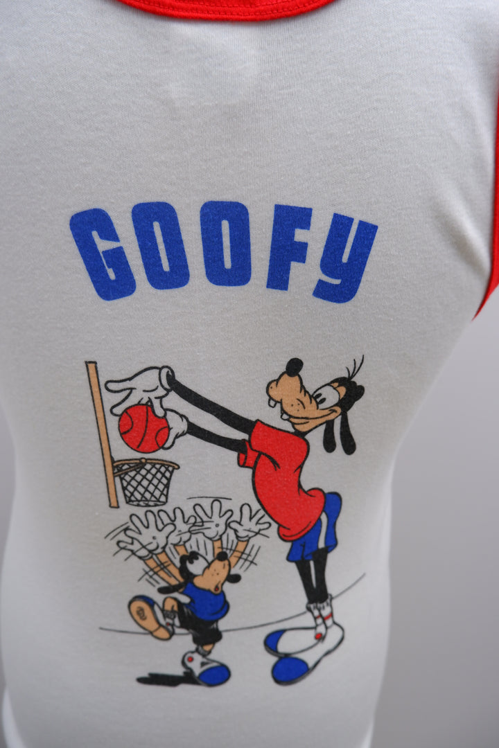 Vintage Walt Disney Goofy Sleeveless # 32 Boys Youth T-Shirt