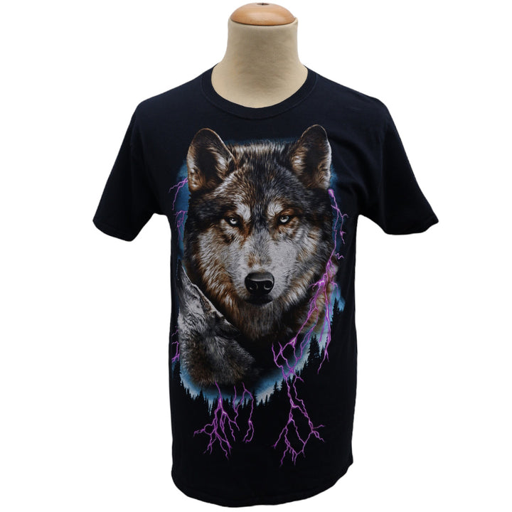 Mens  Wolf Lightning T-Shirt