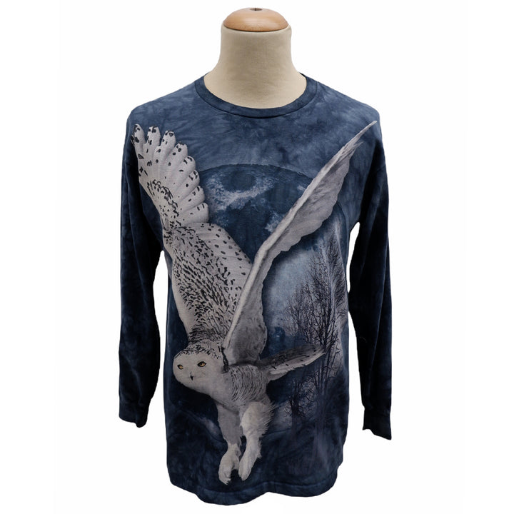 The Mountain Snow Owl Tie Dyed Long Sleeve T-Shirt
