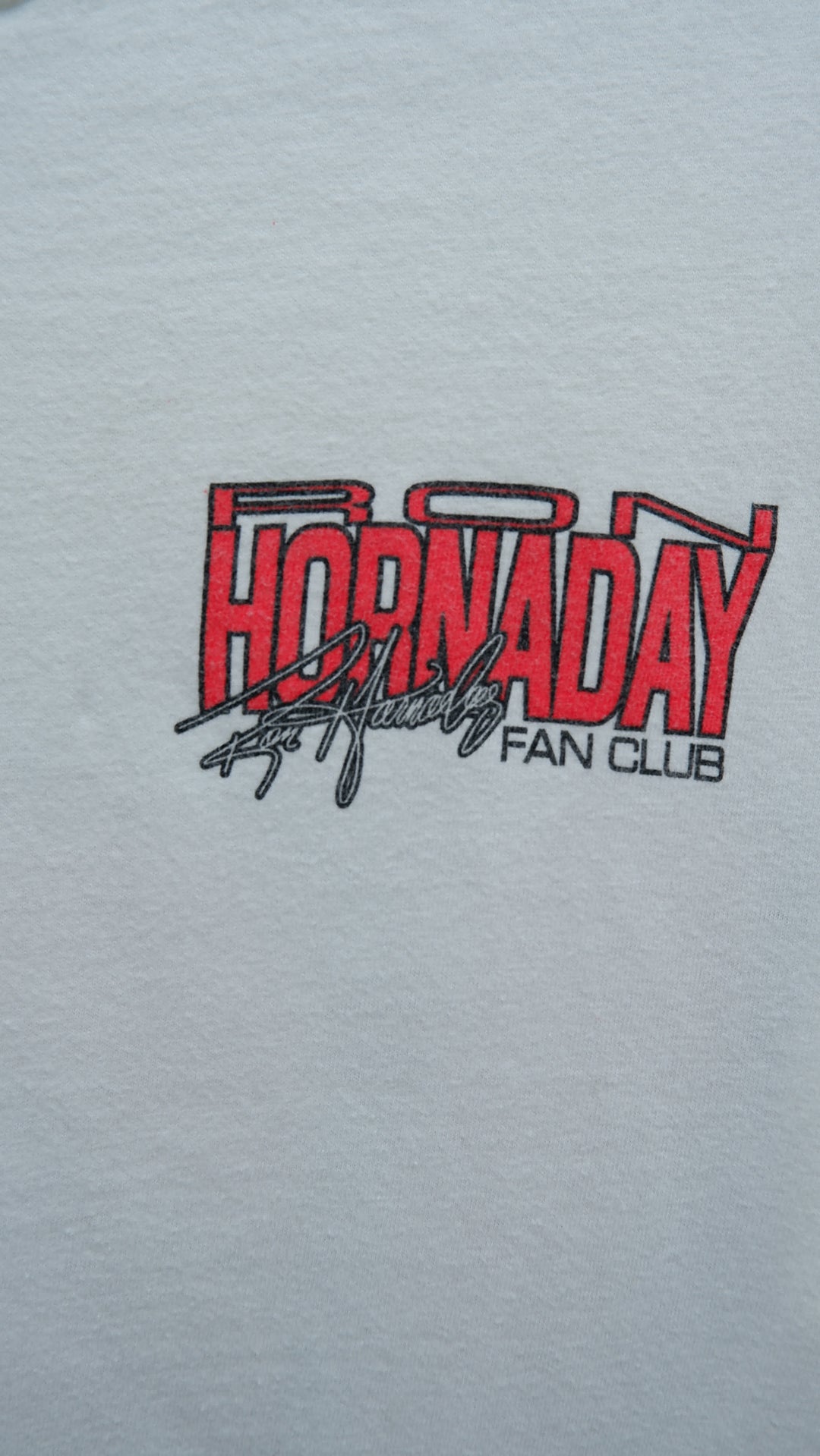 Vintage Hanes Ron Hornaday Jr. Fan Club Nascar T-Shirt