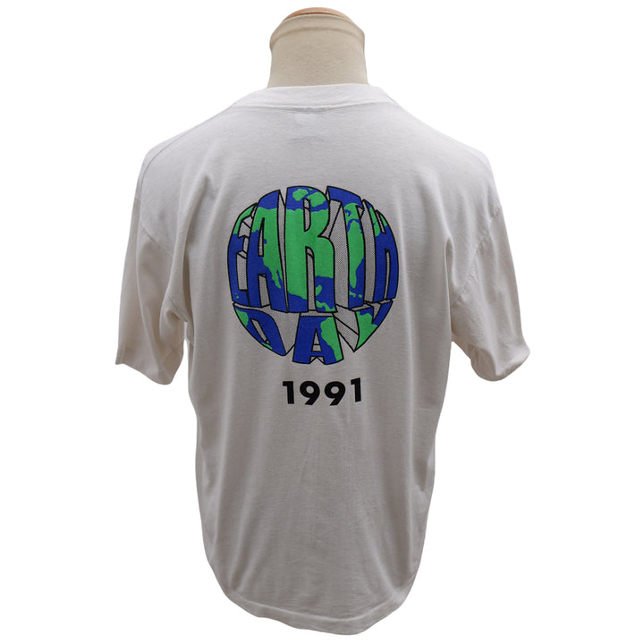 Vintage 1991 Earth Day ' There Is Only One' T-Shirt Single Stitch Made In USA