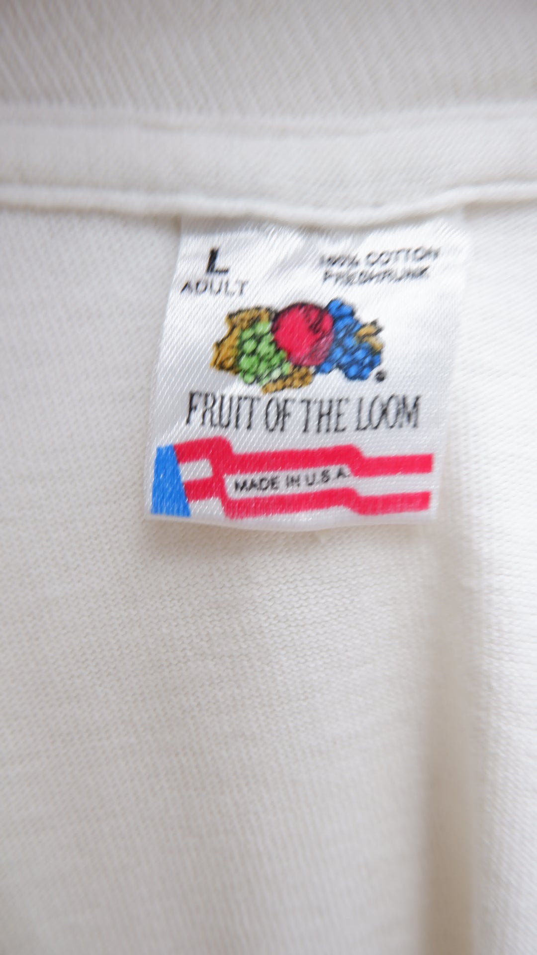 Vintage Fruit Of The Loom Fisher Design Mario '93 Kmart Racing Single Stitch T-Shirt Made in USA