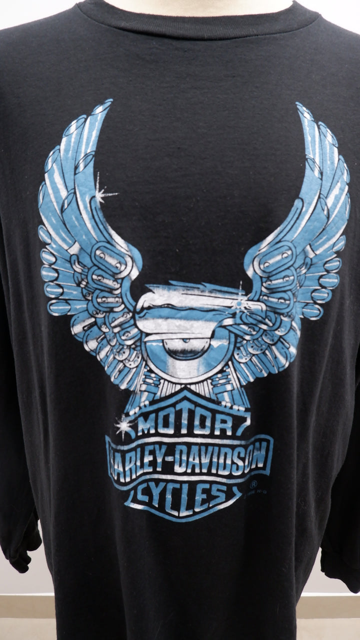 Vintage 90s Harley Davidson Long Sleeve T-Shirt Made in USA