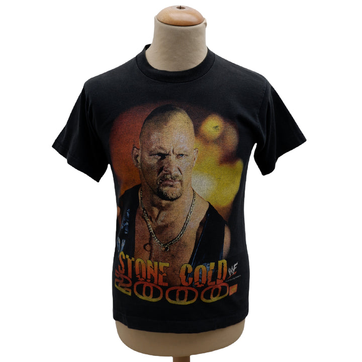 Vintage WWF 2000 Stone Cold Single Stitch Boys Youth T-Shirt